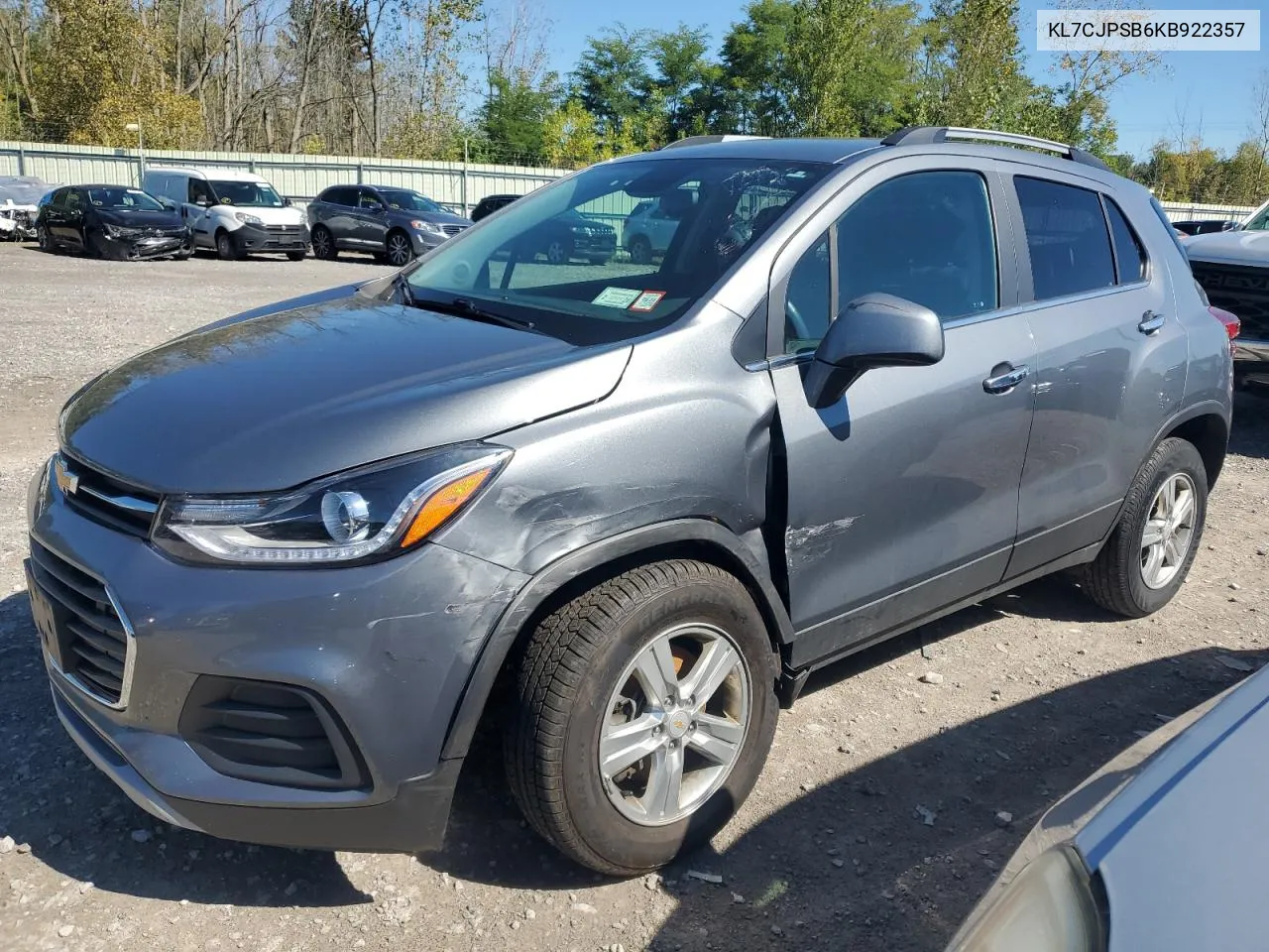 2019 Chevrolet Trax 1Lt VIN: KL7CJPSB6KB922357 Lot: 70685774