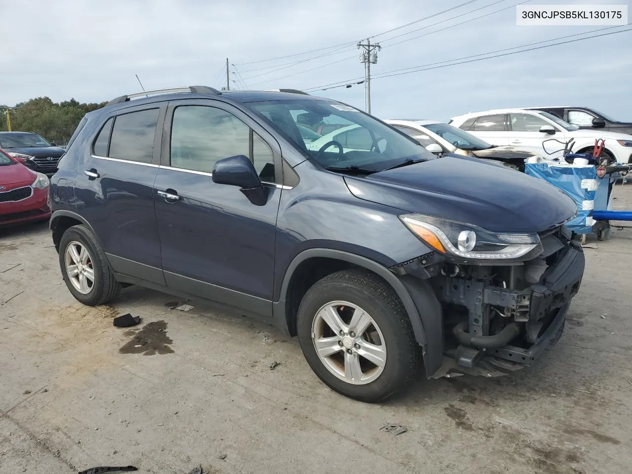 2019 Chevrolet Trax 1Lt VIN: 3GNCJPSB5KL130175 Lot: 71093994