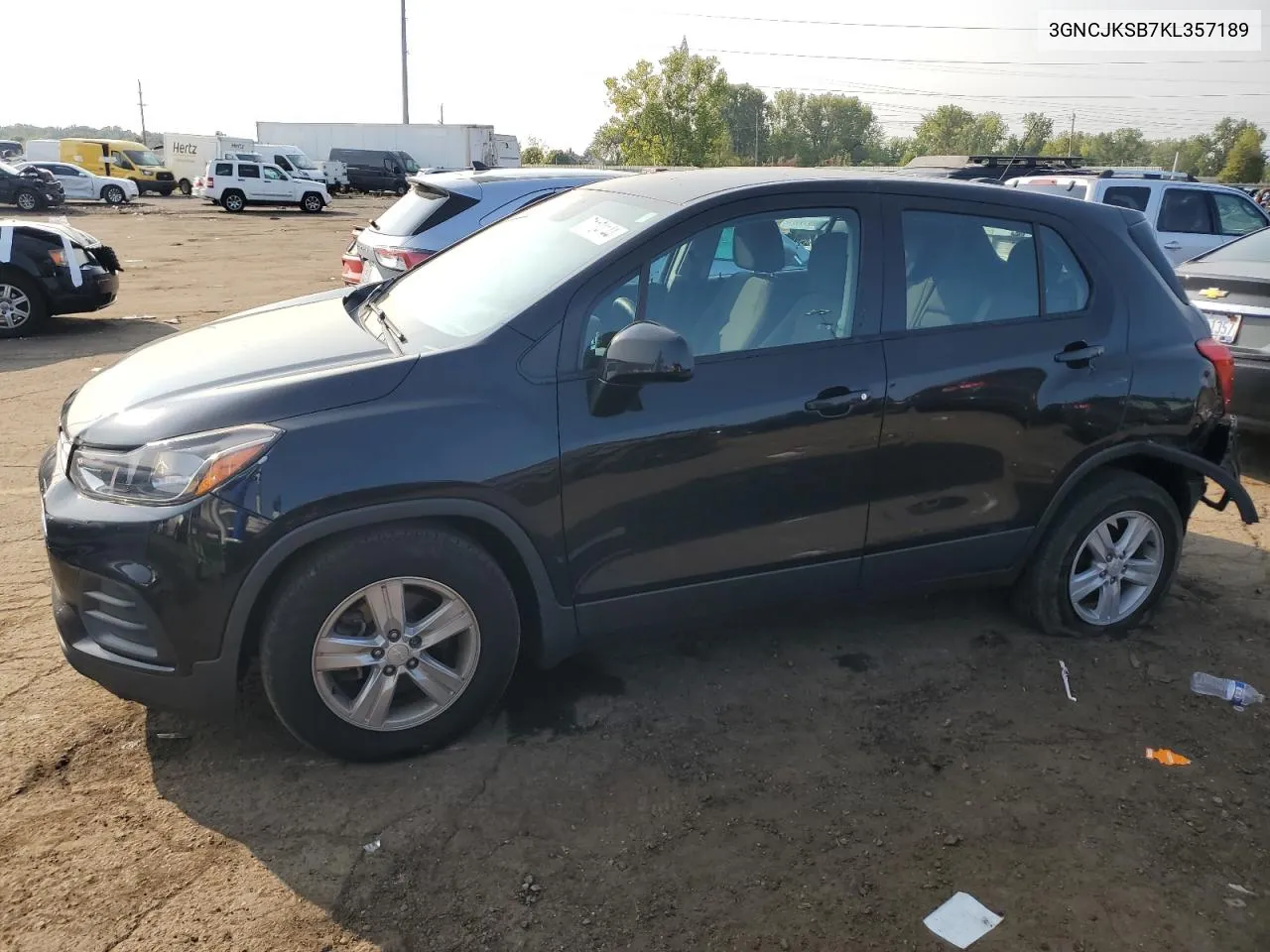 2019 Chevrolet Trax Ls VIN: 3GNCJKSB7KL357189 Lot: 71104144