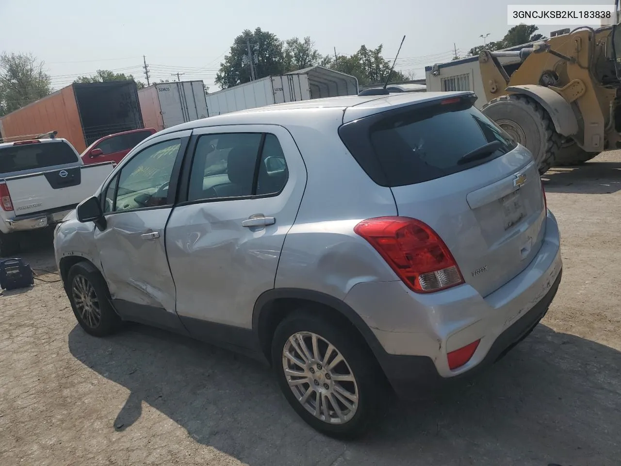 3GNCJKSB2KL183838 2019 Chevrolet Trax Ls