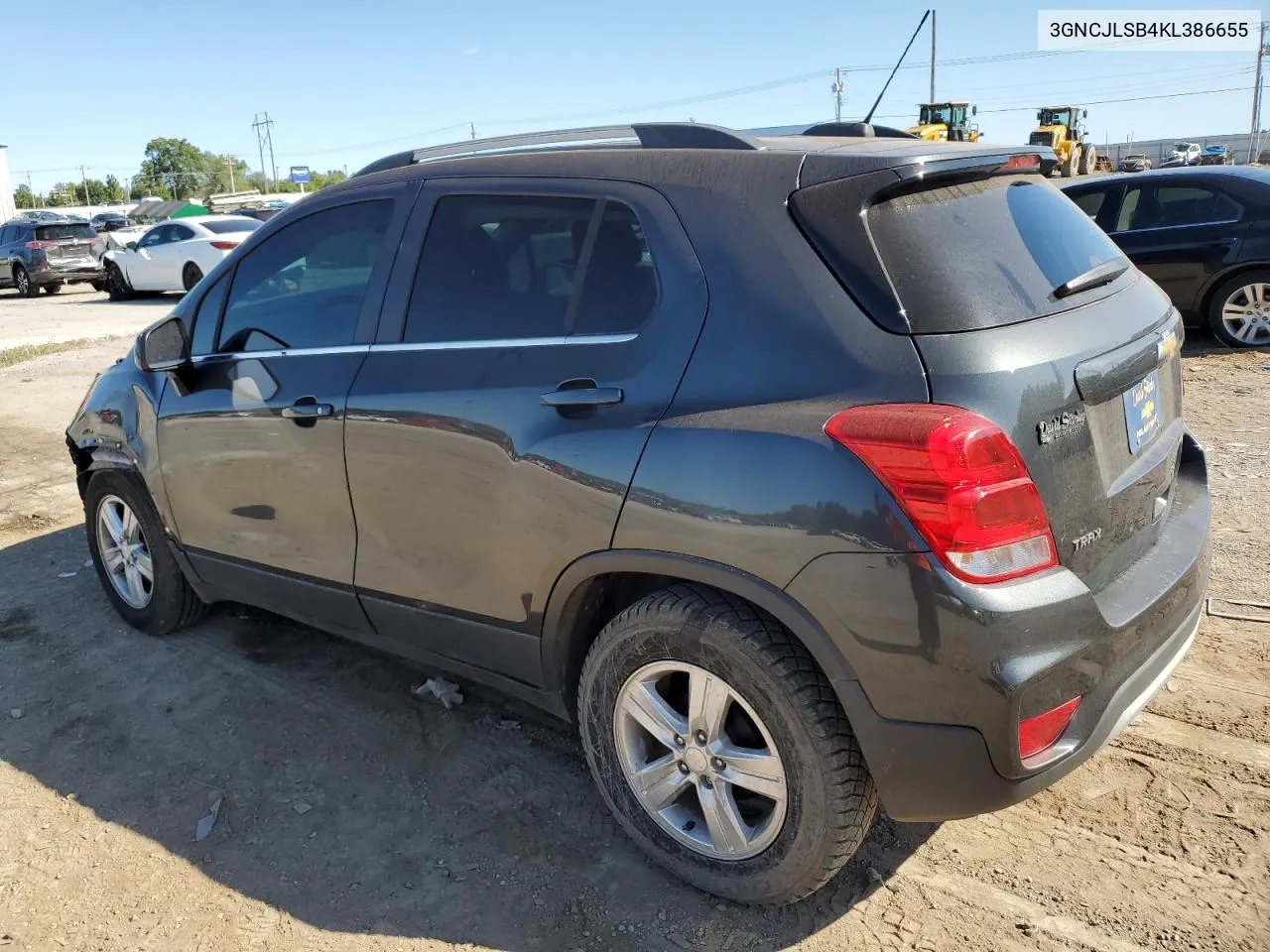 2019 Chevrolet Trax 1Lt VIN: 3GNCJLSB4KL386655 Lot: 71351244