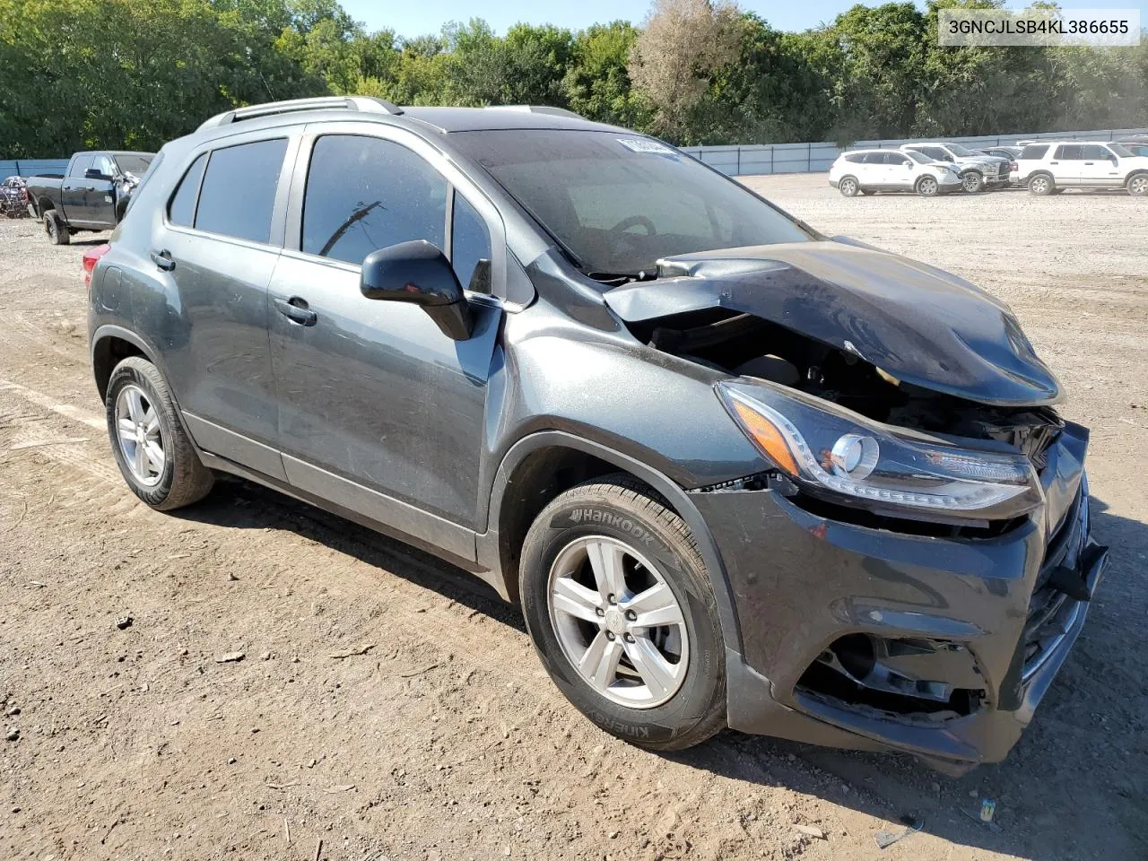 2019 Chevrolet Trax 1Lt VIN: 3GNCJLSB4KL386655 Lot: 71351244