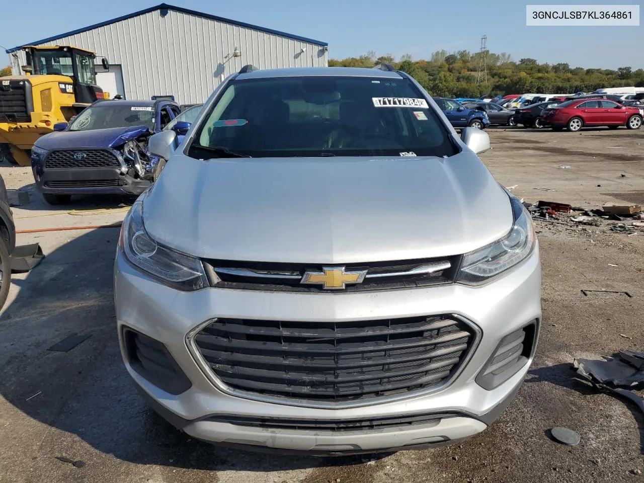 2019 Chevrolet Trax 1Lt VIN: 3GNCJLSB7KL364861 Lot: 71717984