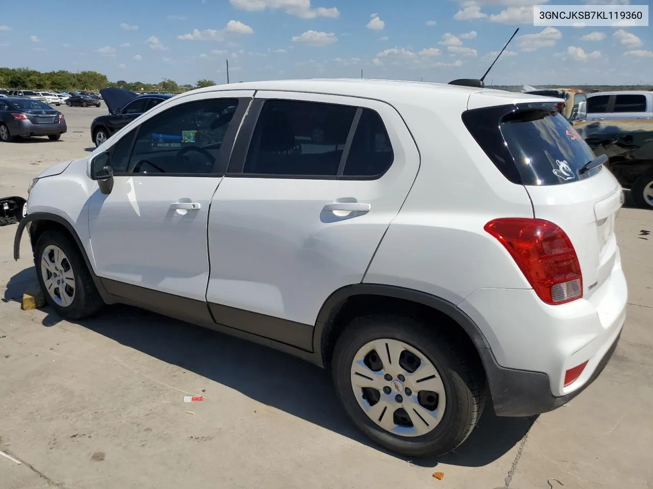 2019 Chevrolet Trax Ls VIN: 3GNCJKSB7KL119360 Lot: 72181484