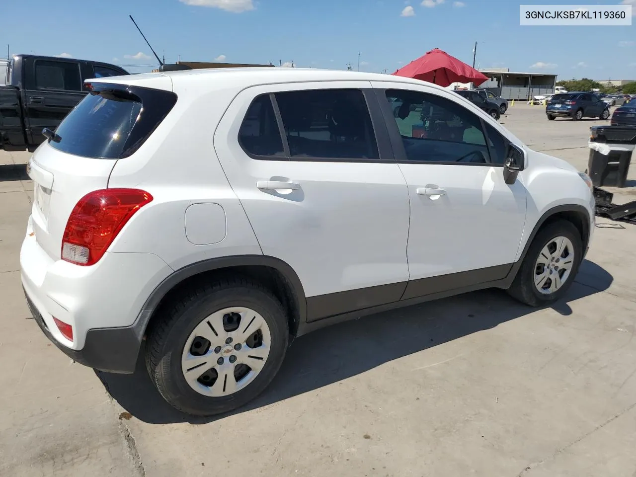 2019 Chevrolet Trax Ls VIN: 3GNCJKSB7KL119360 Lot: 72181484