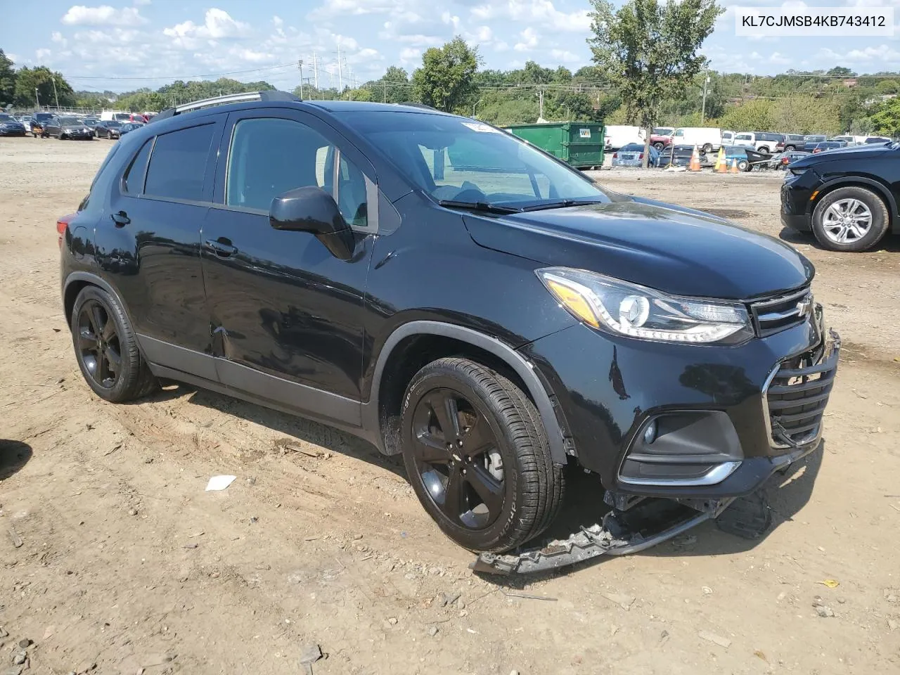 2019 Chevrolet Trax Premier VIN: KL7CJMSB4KB743412 Lot: 72261784