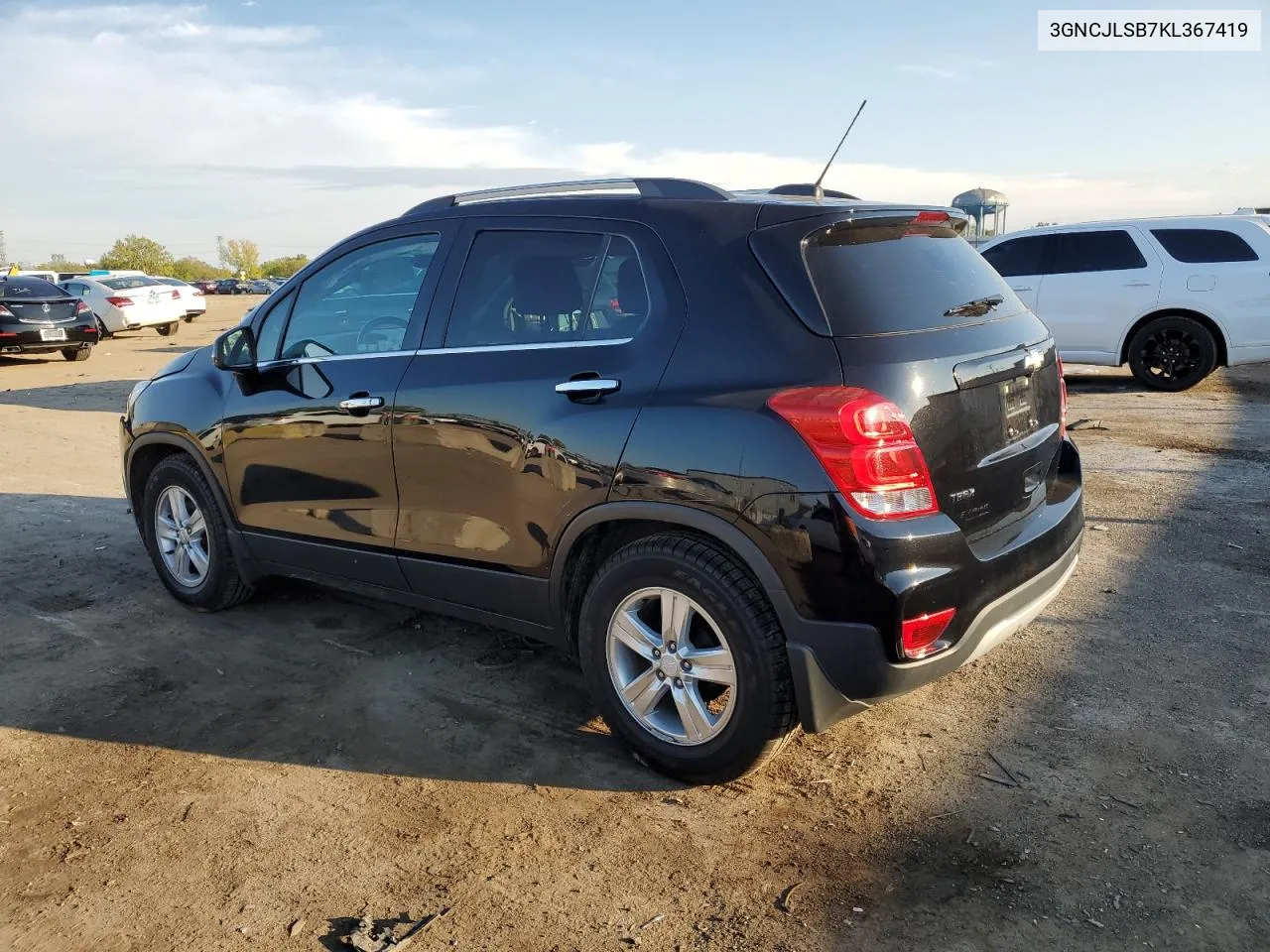 2019 Chevrolet Trax 1Lt VIN: 3GNCJLSB7KL367419 Lot: 72457594