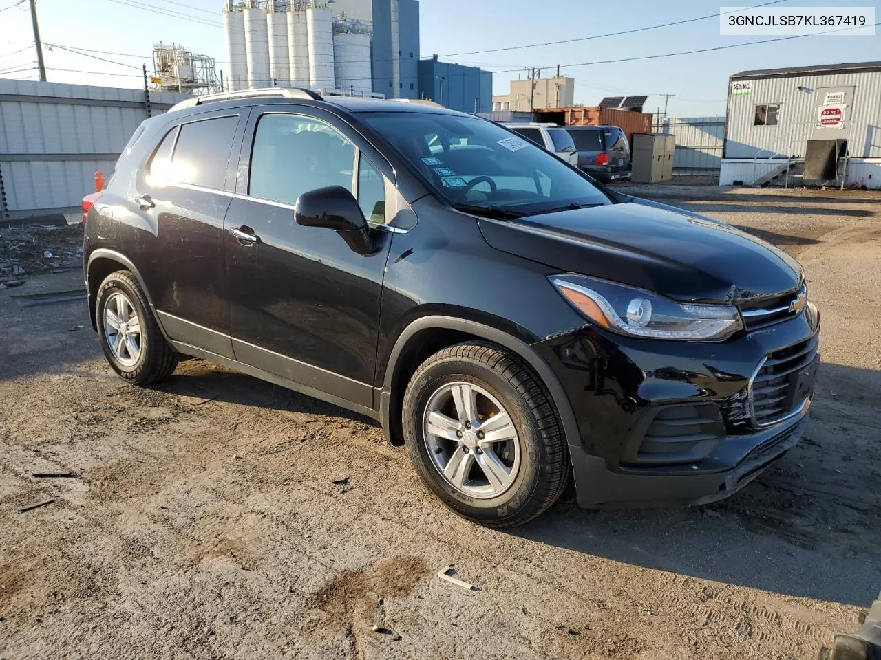 2019 Chevrolet Trax 1Lt VIN: 3GNCJLSB7KL367419 Lot: 72457594