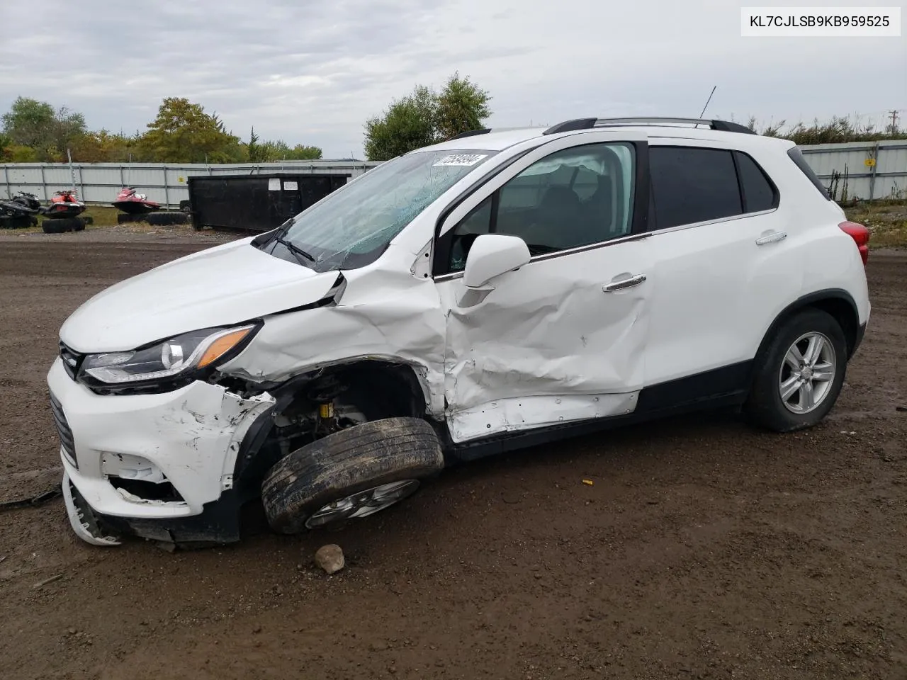 2019 Chevrolet Trax 1Lt VIN: KL7CJLSB9KB959525 Lot: 72534994