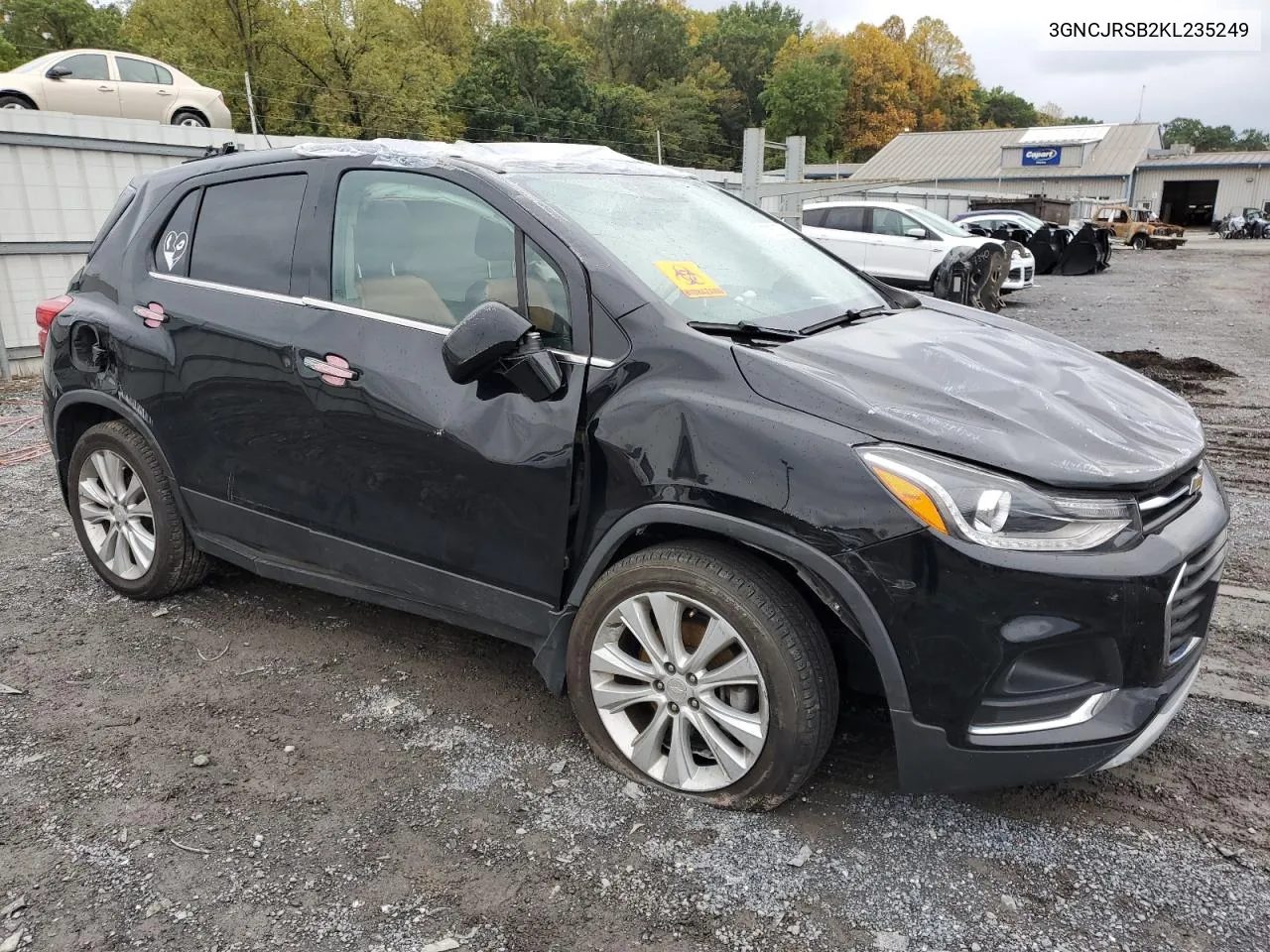 2019 Chevrolet Trax Premier VIN: 3GNCJRSB2KL235249 Lot: 72538704