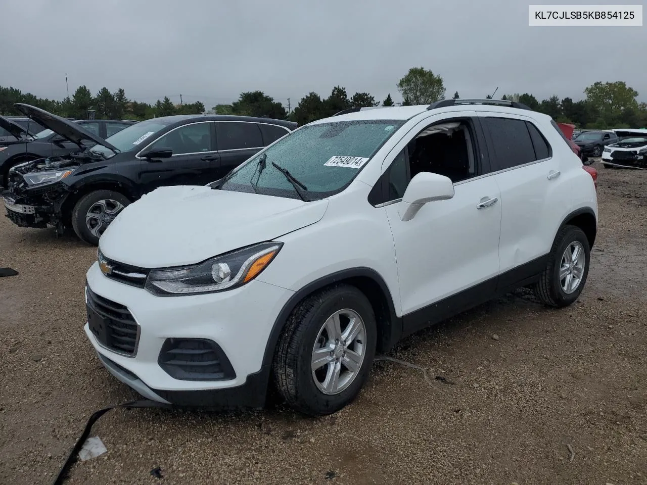 2019 Chevrolet Trax 1Lt VIN: KL7CJLSB5KB854125 Lot: 72549014