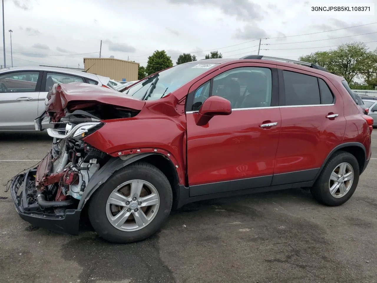 2019 Chevrolet Trax 1Lt VIN: 3GNCJPSB5KL108371 Lot: 72770064