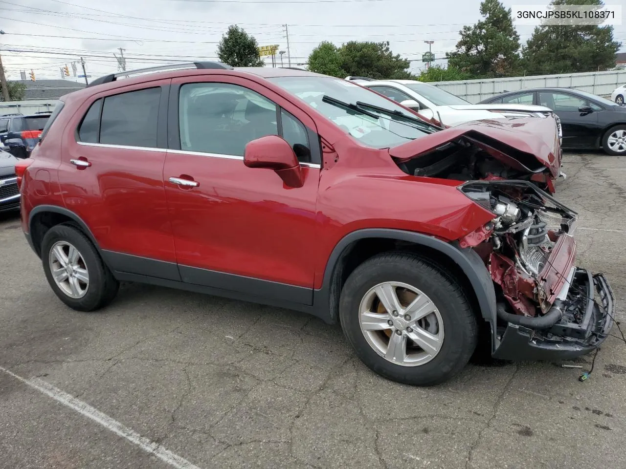 2019 Chevrolet Trax 1Lt VIN: 3GNCJPSB5KL108371 Lot: 72770064