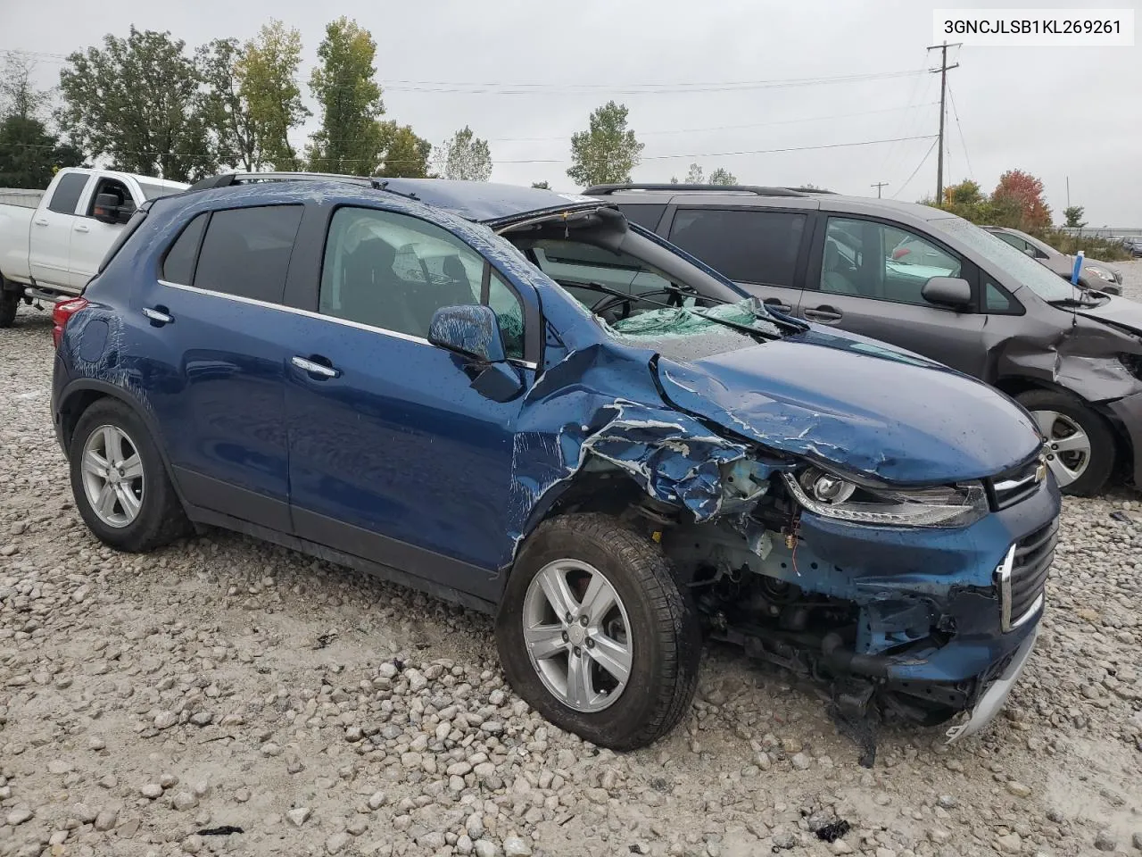 2019 Chevrolet Trax 1Lt VIN: 3GNCJLSB1KL269261 Lot: 72820164