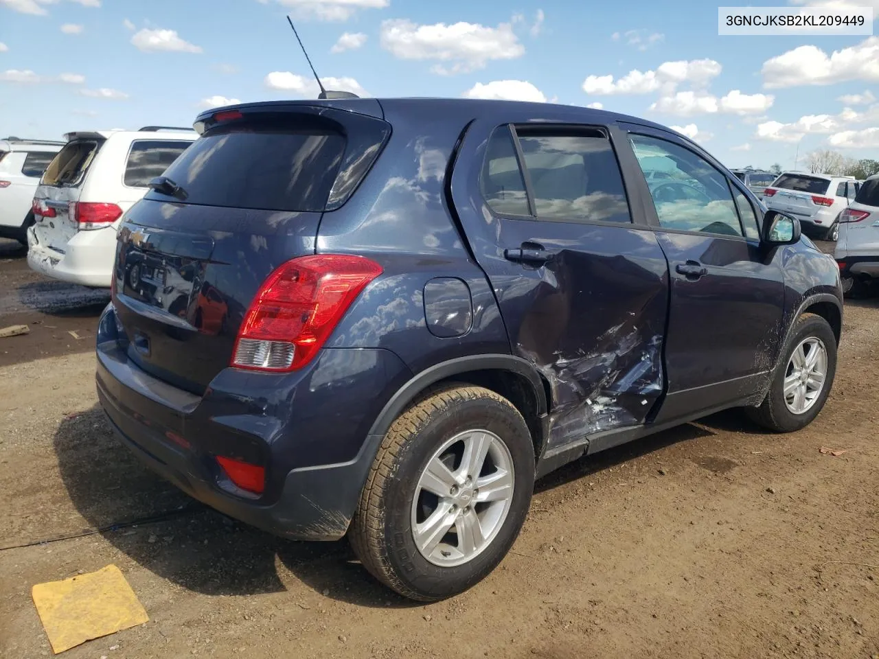 2019 Chevrolet Trax Ls VIN: 3GNCJKSB2KL209449 Lot: 72853994