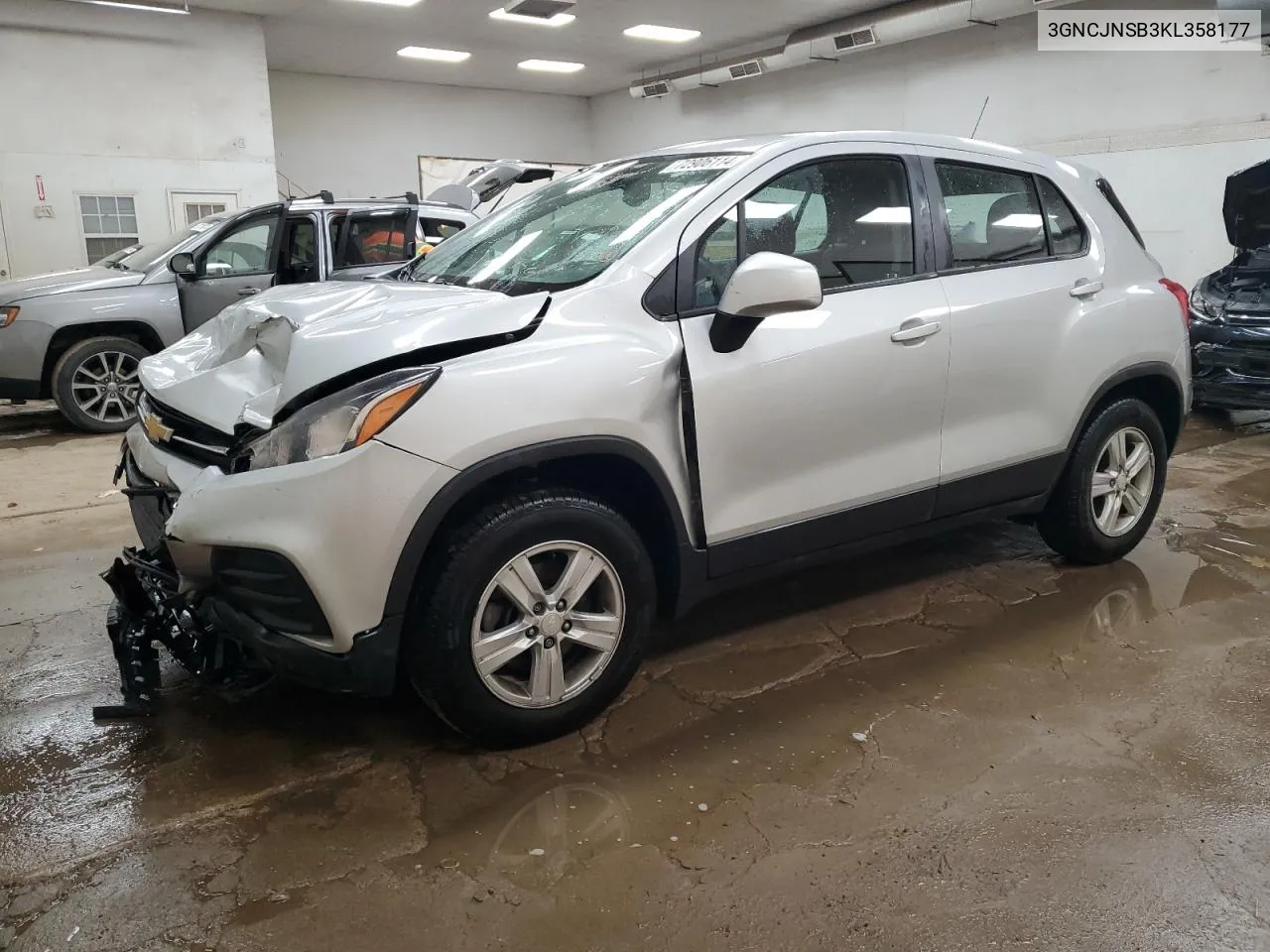 2019 Chevrolet Trax Ls VIN: 3GNCJNSB3KL358177 Lot: 72906114