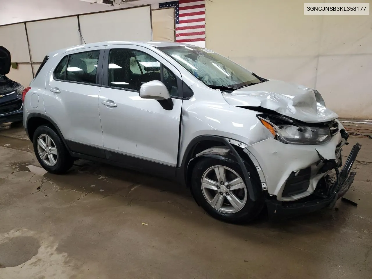 2019 Chevrolet Trax Ls VIN: 3GNCJNSB3KL358177 Lot: 72906114