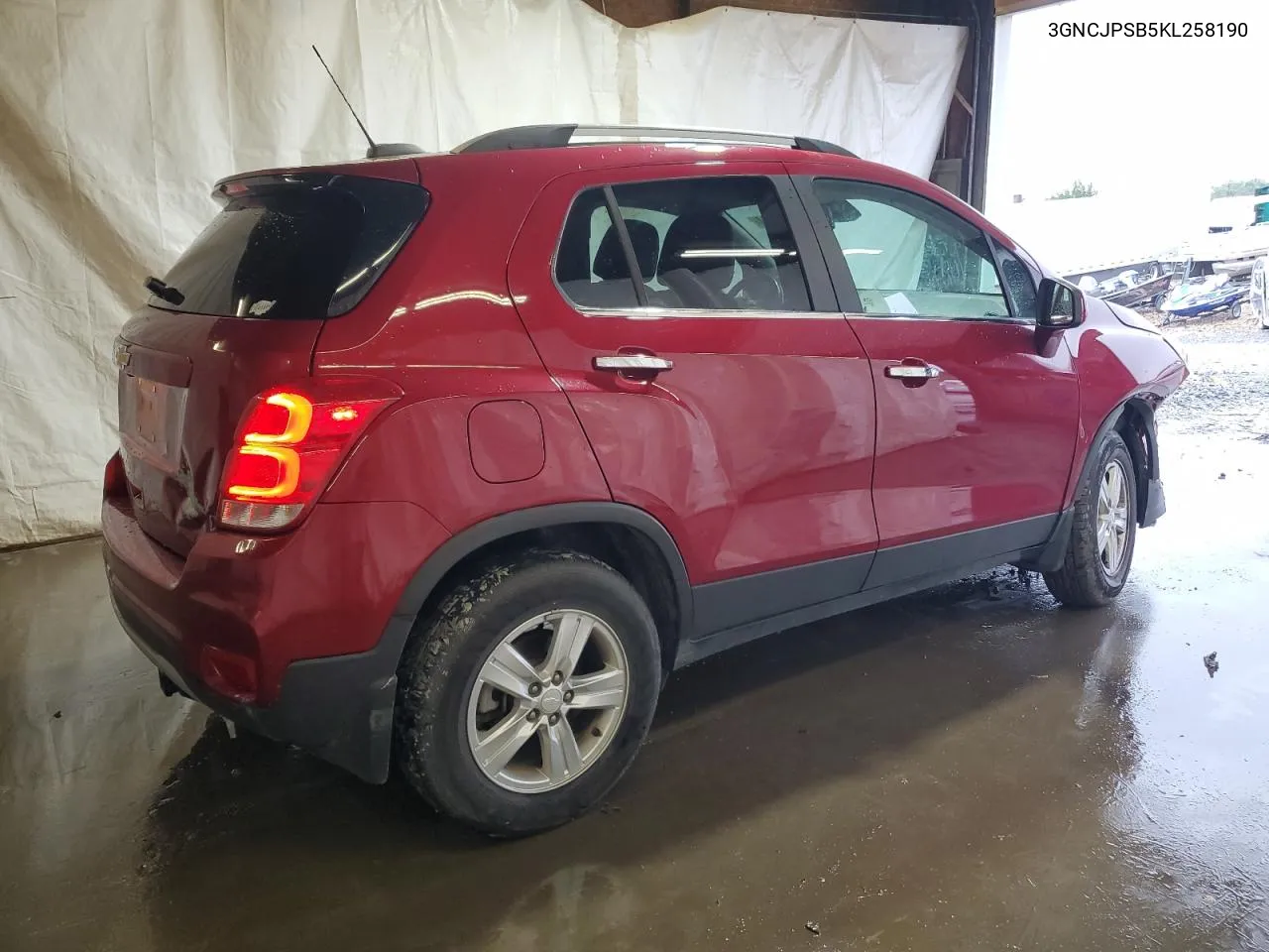 2019 Chevrolet Trax 1Lt VIN: 3GNCJPSB5KL258190 Lot: 73198134