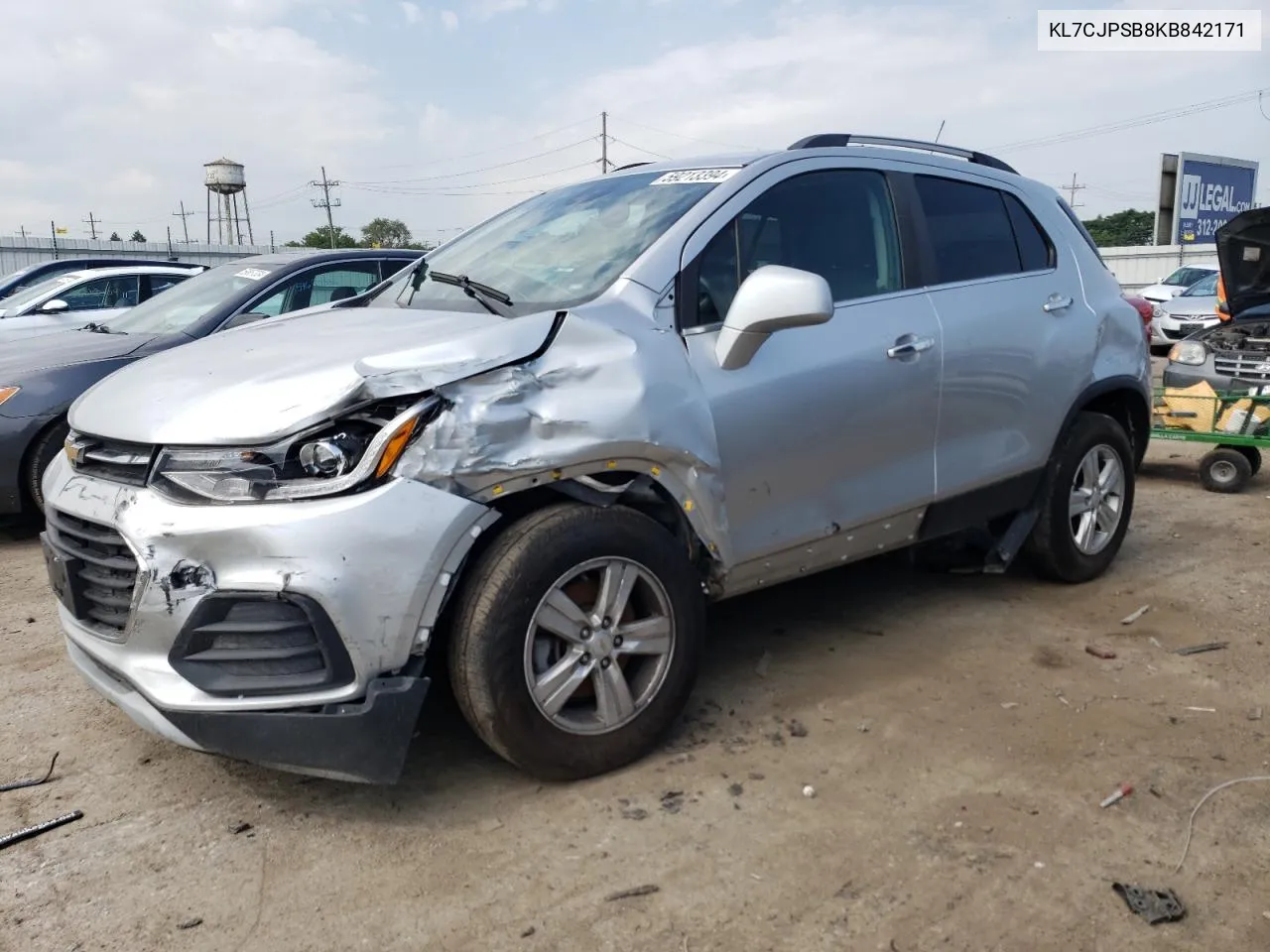 2019 Chevrolet Trax 1Lt VIN: KL7CJPSB8KB842171 Lot: 73232974