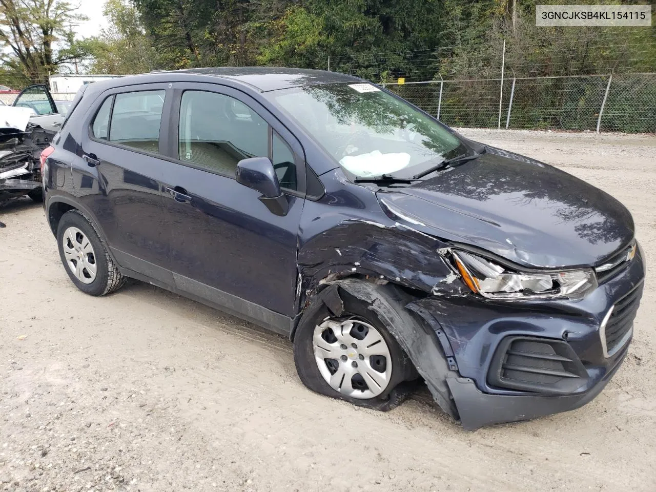 2019 Chevrolet Trax Ls VIN: 3GNCJKSB4KL154115 Lot: 73239324