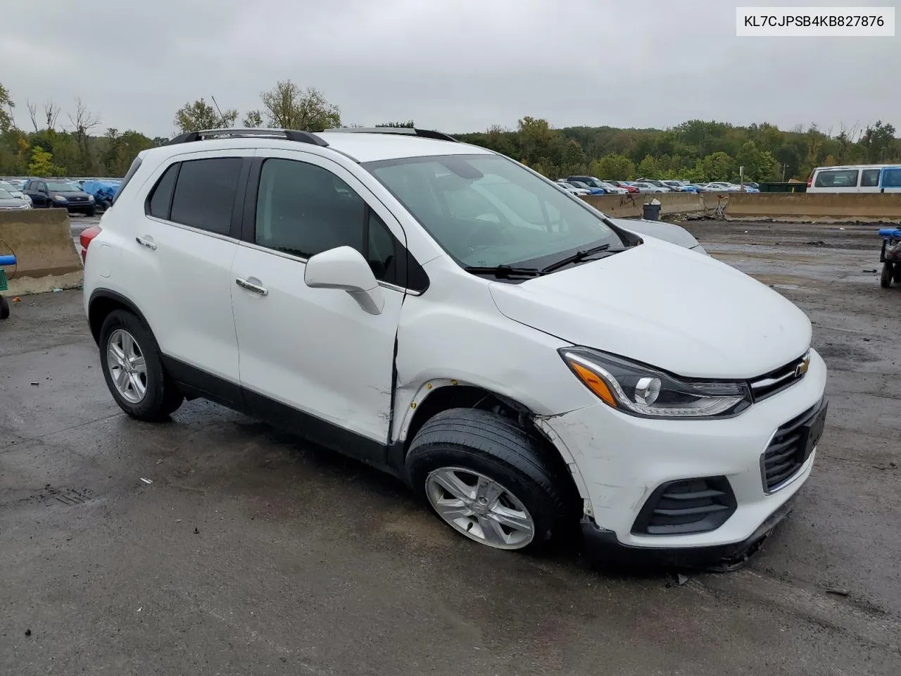 2019 Chevrolet Trax 1Lt VIN: KL7CJPSB4KB827876 Lot: 73331264