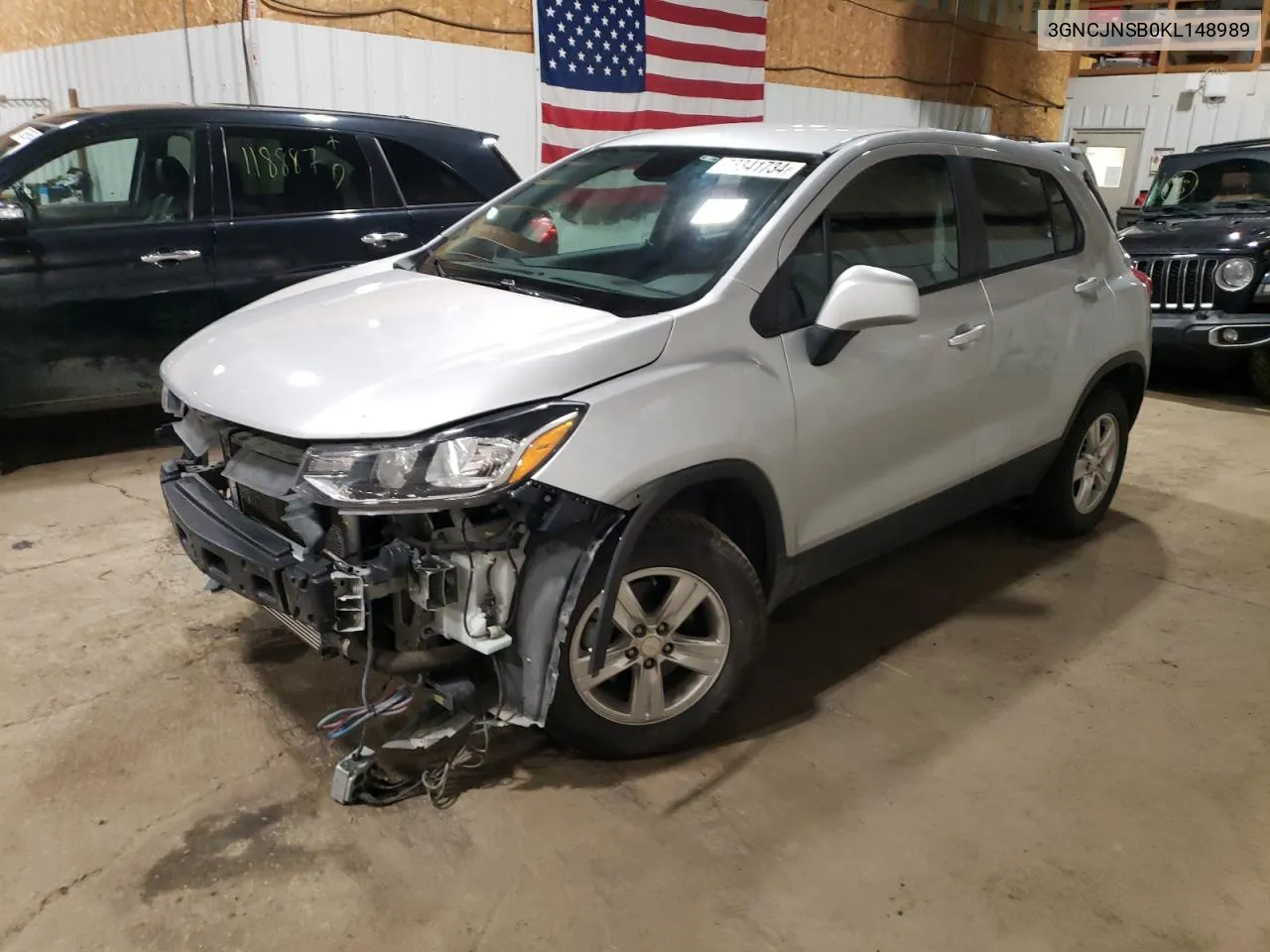 2019 Chevrolet Trax Ls VIN: 3GNCJNSB0KL148989 Lot: 73341734