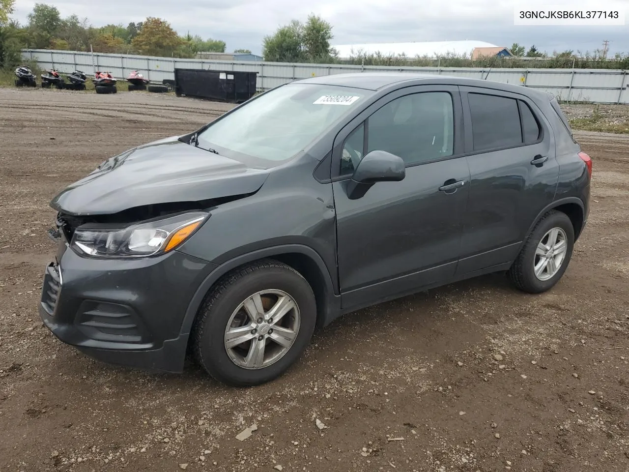 2019 Chevrolet Trax Ls VIN: 3GNCJKSB6KL377143 Lot: 73509204