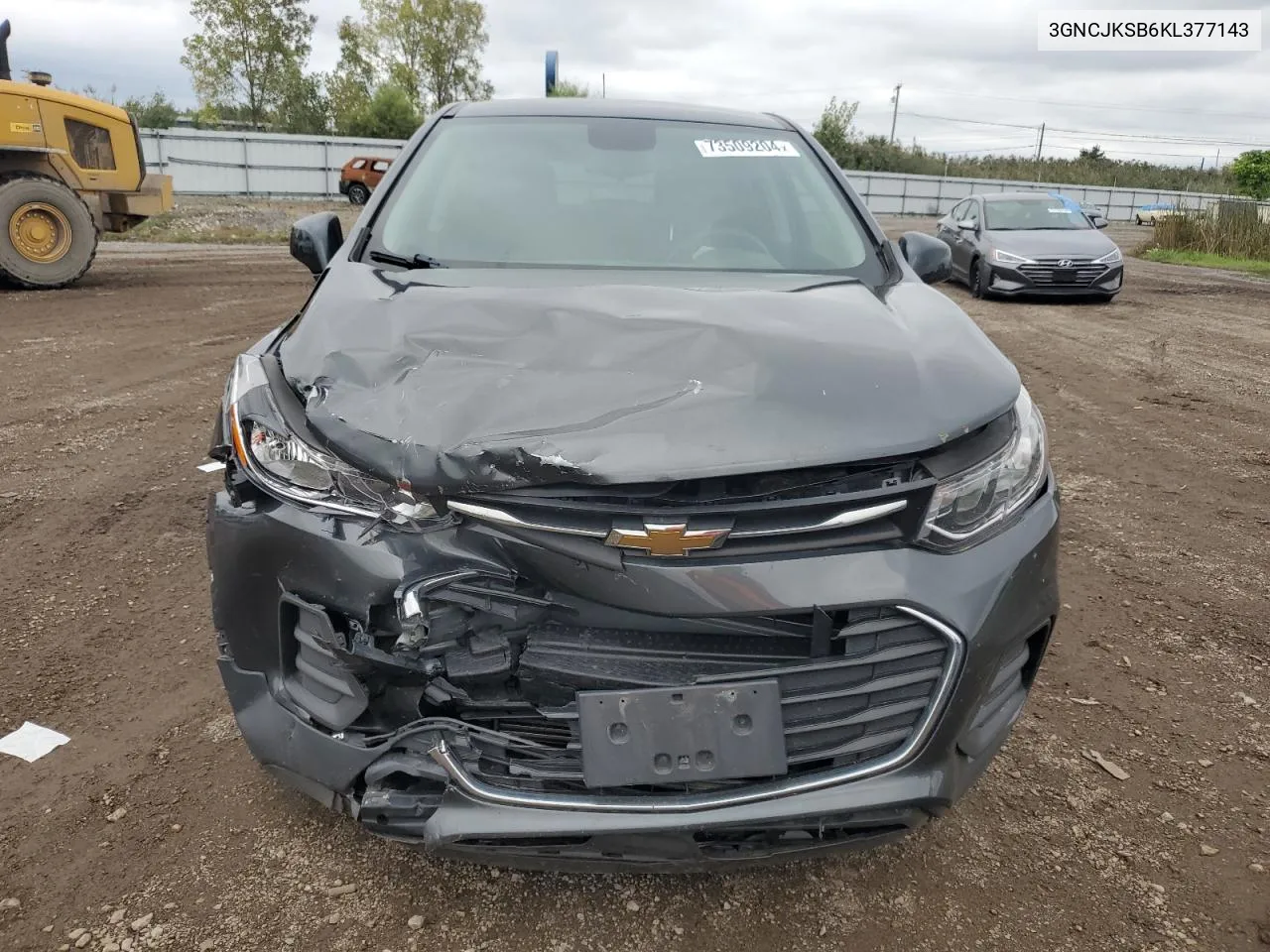 2019 Chevrolet Trax Ls VIN: 3GNCJKSB6KL377143 Lot: 73509204