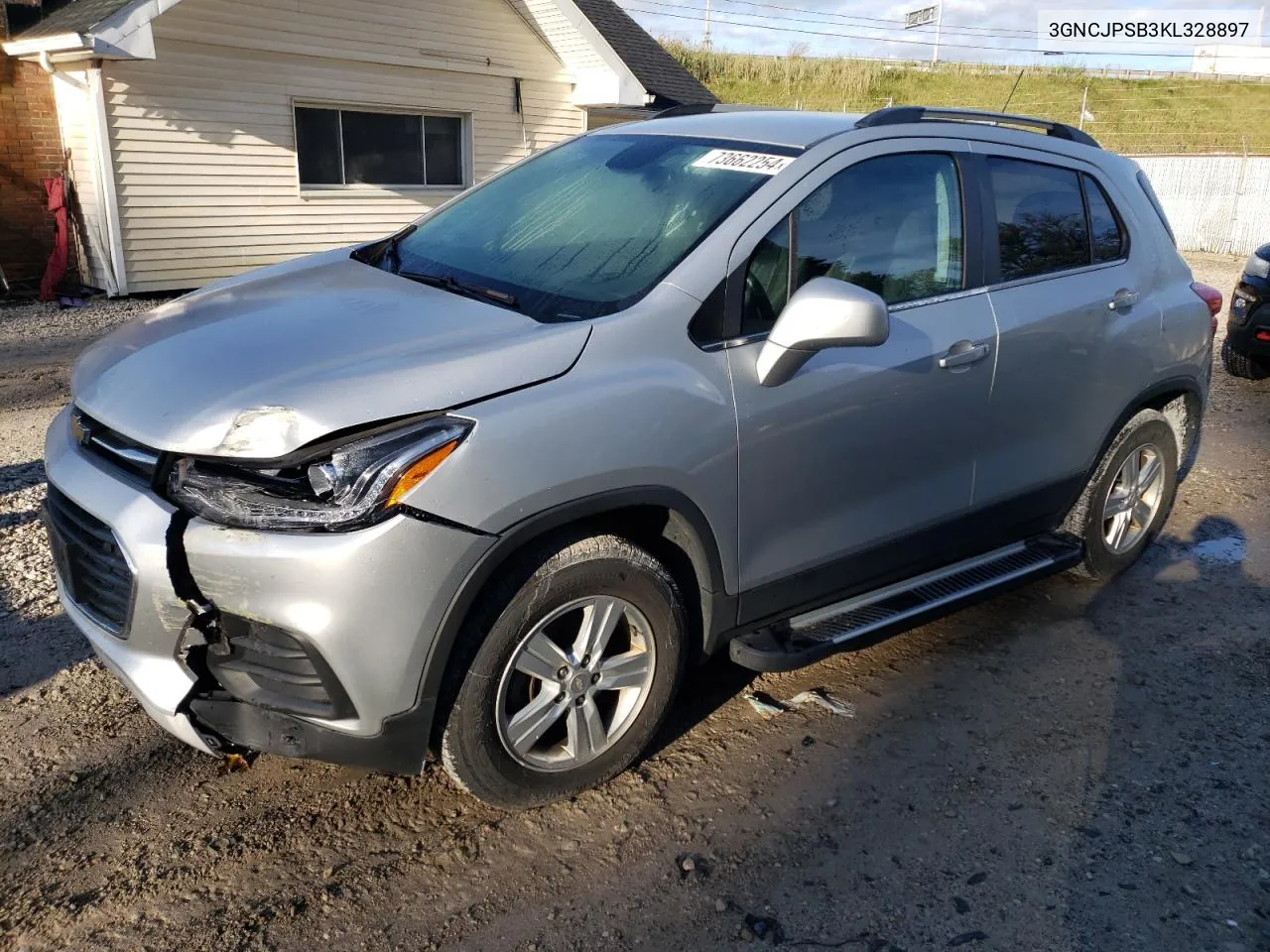 2019 Chevrolet Trax 1Lt VIN: 3GNCJPSB3KL328897 Lot: 73662254