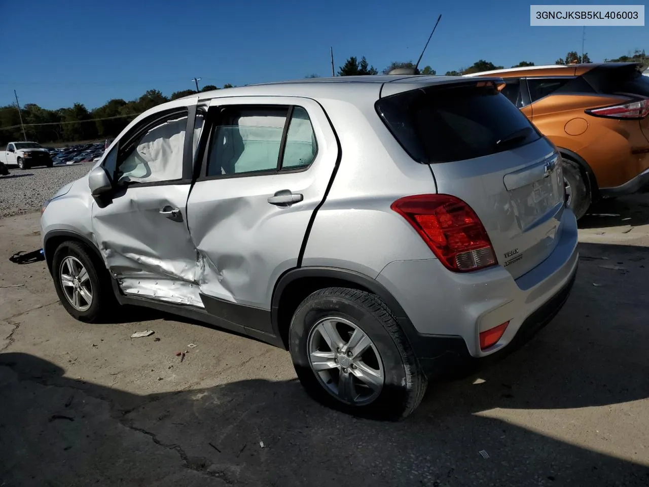 2019 Chevrolet Trax Ls VIN: 3GNCJKSB5KL406003 Lot: 73740044