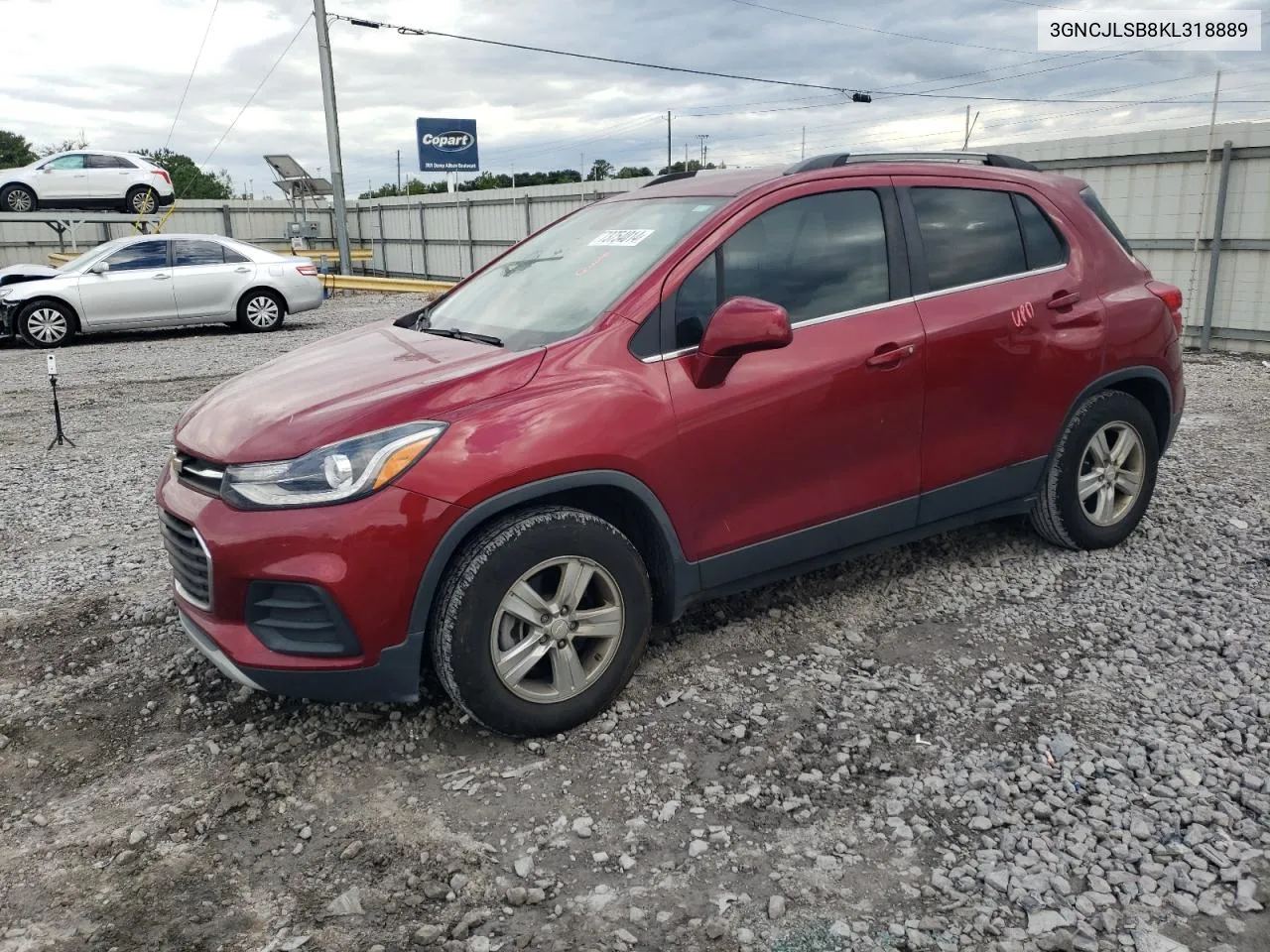 3GNCJLSB8KL318889 2019 Chevrolet Trax 1Lt