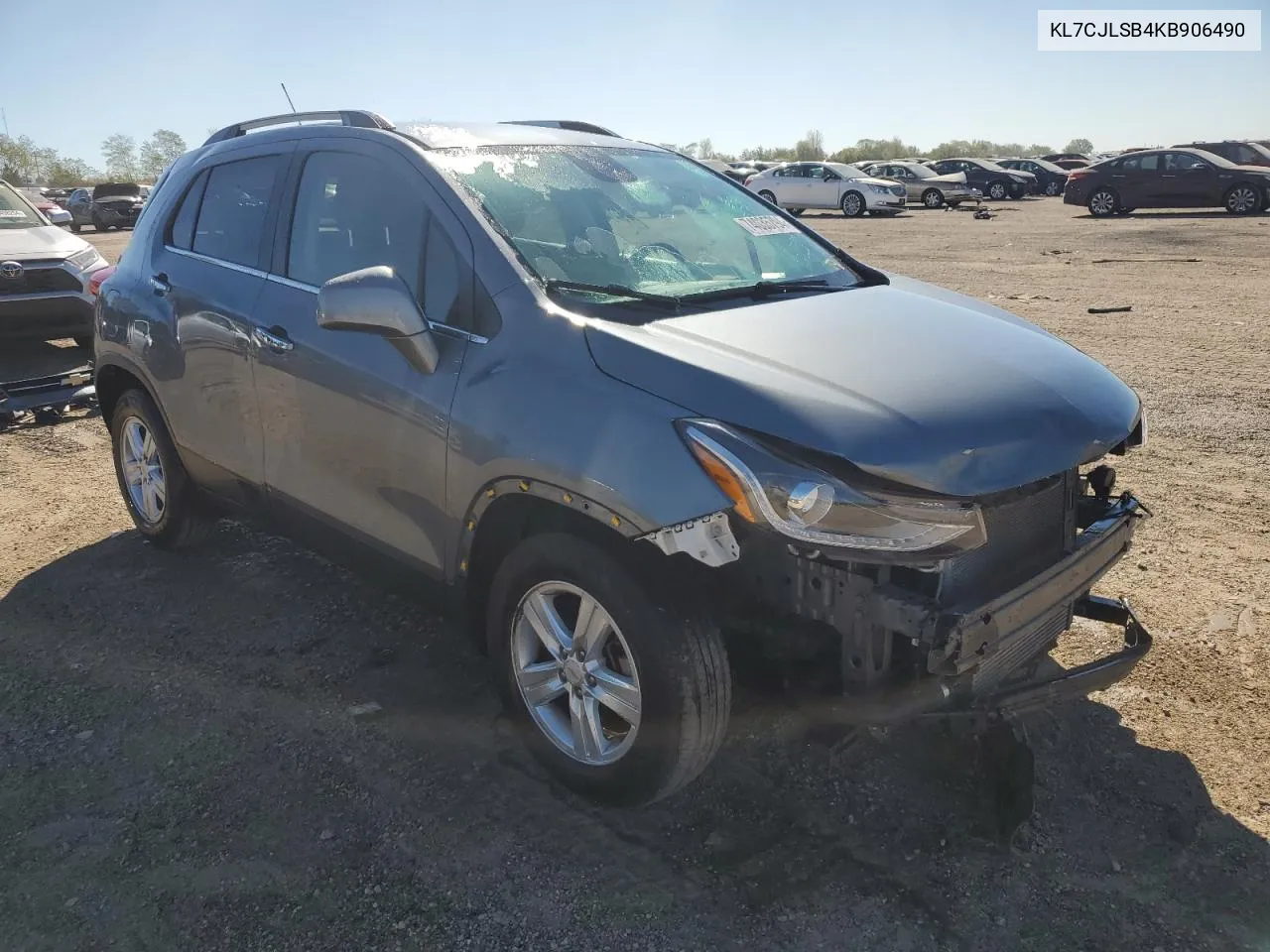 2019 Chevrolet Trax 1Lt VIN: KL7CJLSB4KB906490 Lot: 74035794