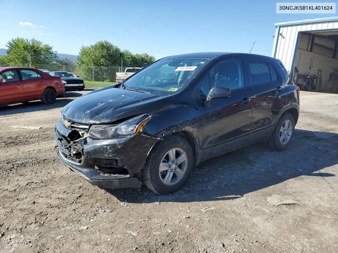 2019 Chevrolet Trax Ls VIN: 3GNCJKSB1KL401624 Lot: 74579304