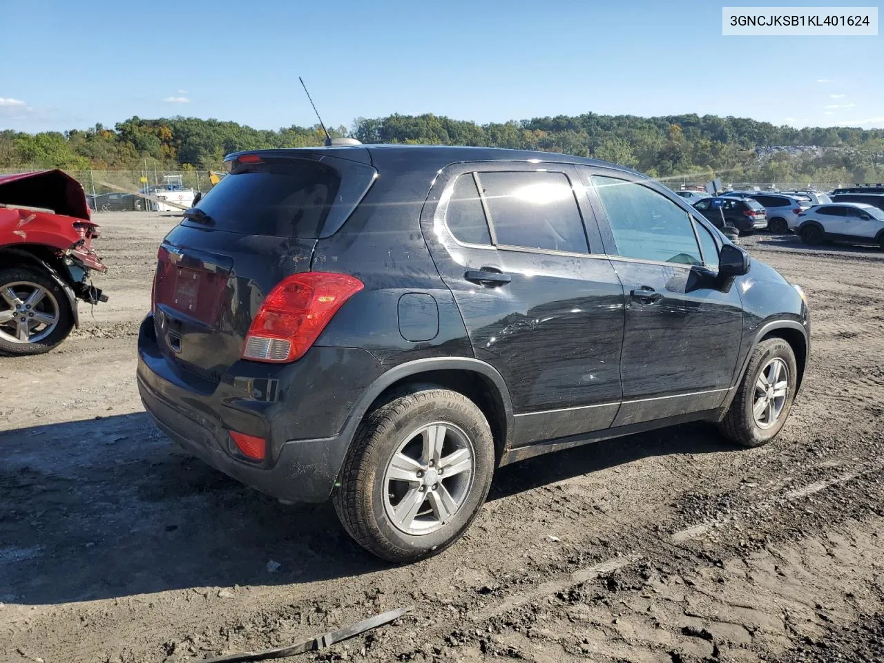 2019 Chevrolet Trax Ls VIN: 3GNCJKSB1KL401624 Lot: 74579304