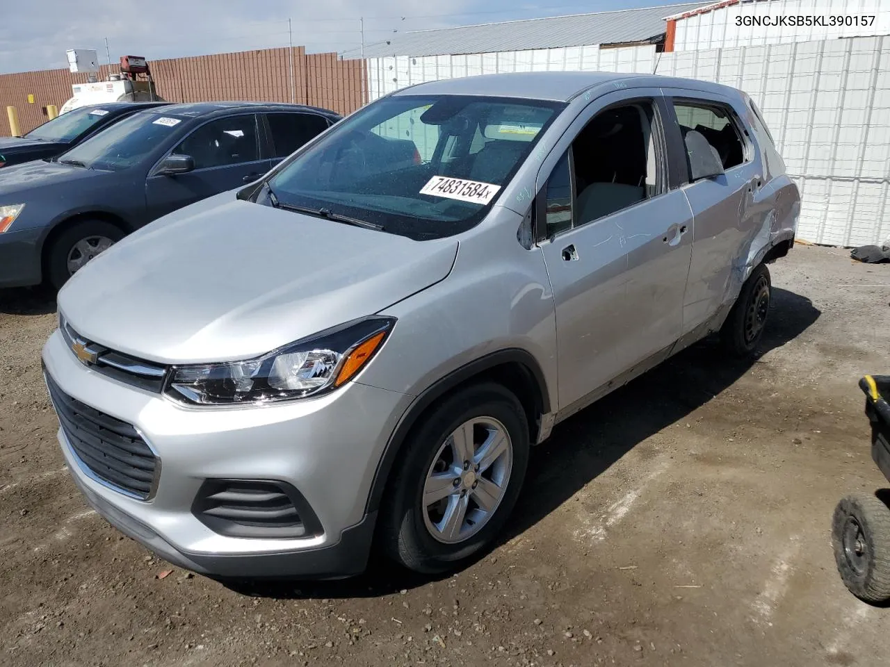 2019 Chevrolet Trax Ls VIN: 3GNCJKSB5KL390157 Lot: 74831584