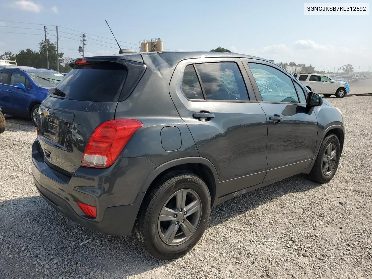 2019 Chevrolet Trax Ls VIN: 3GNCJKSB7KL312592 Lot: 75081344