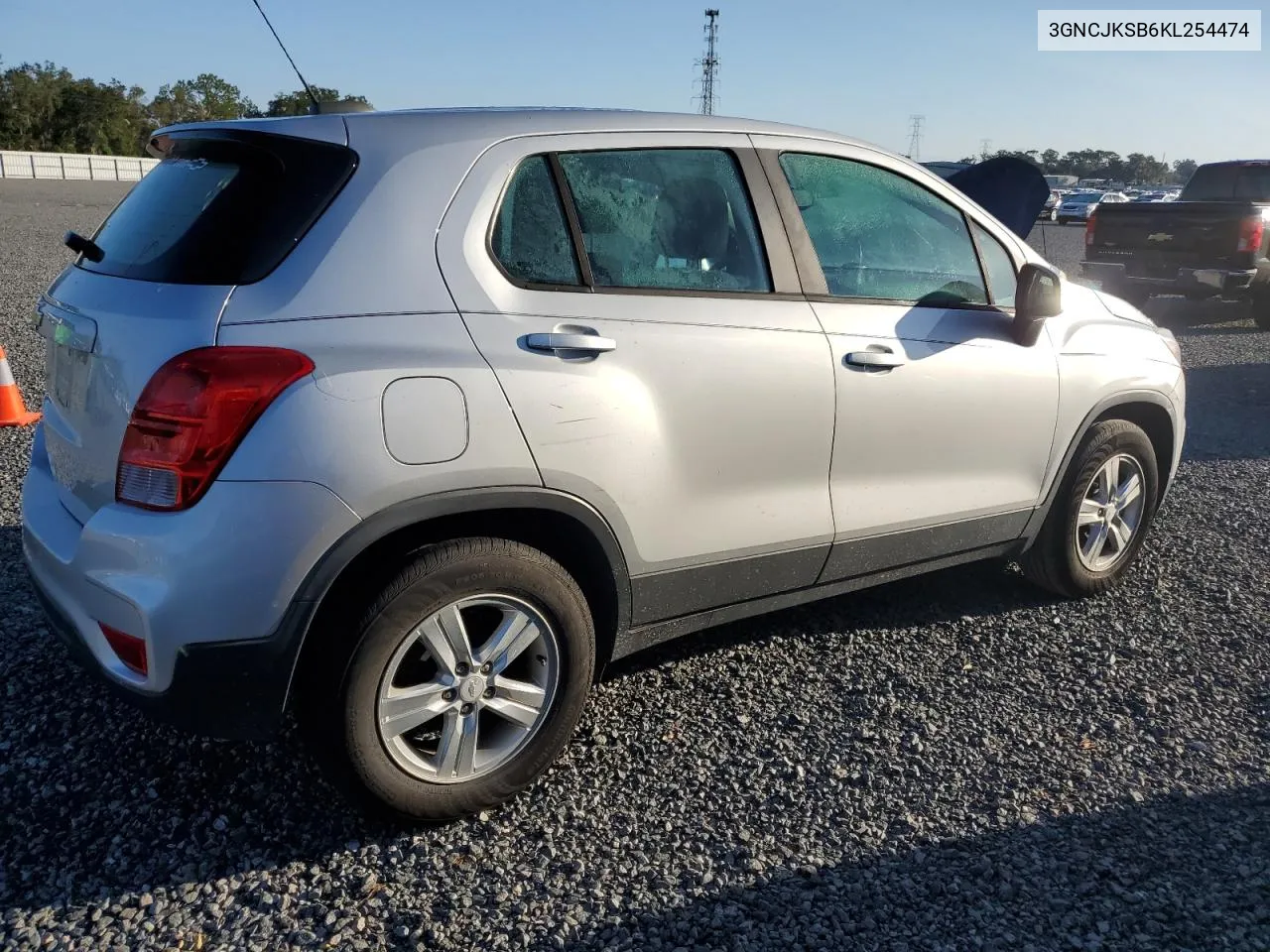 2019 Chevrolet Trax Ls VIN: 3GNCJKSB6KL254474 Lot: 75122384