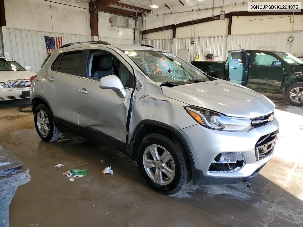 2019 Chevrolet Trax 1Lt VIN: 3GNCJPSB9KL204875 Lot: 75204404