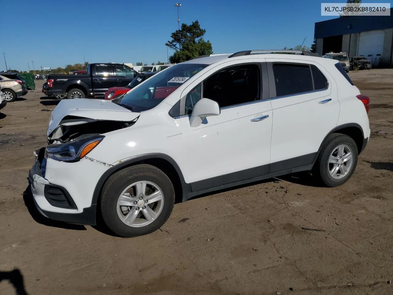 2019 Chevrolet Trax 1Lt VIN: KL7CJPSB2KB882410 Lot: 75319734