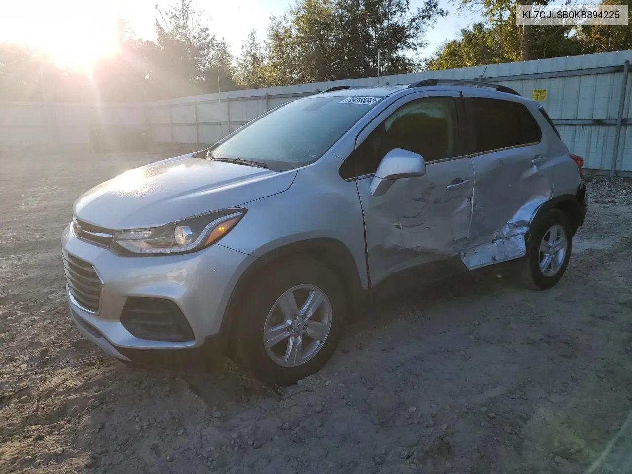 KL7CJLSB0KB894225 2019 Chevrolet Trax 1Lt