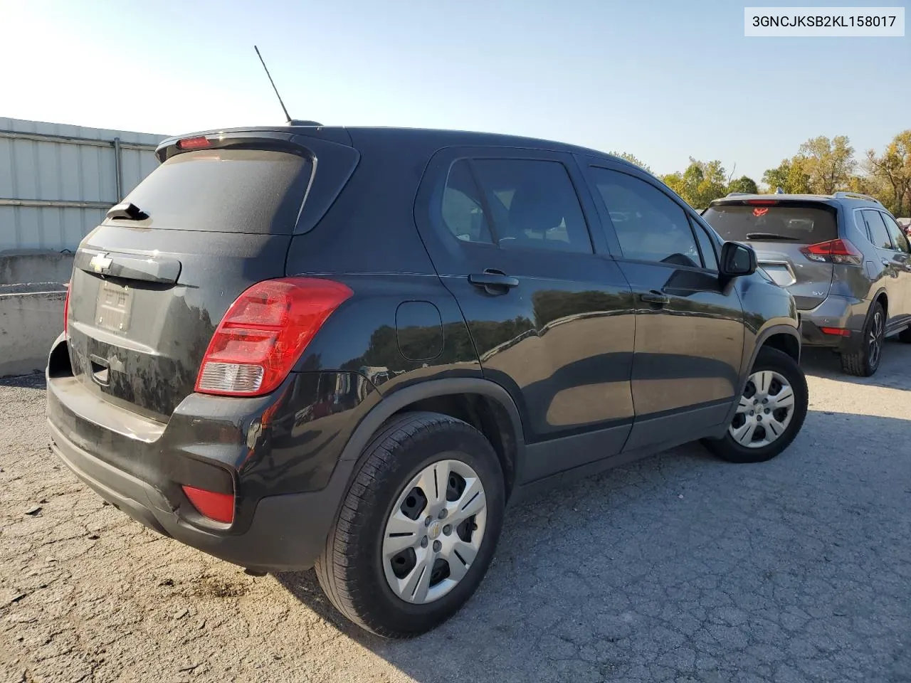 2019 Chevrolet Trax Ls VIN: 3GNCJKSB2KL158017 Lot: 75472754