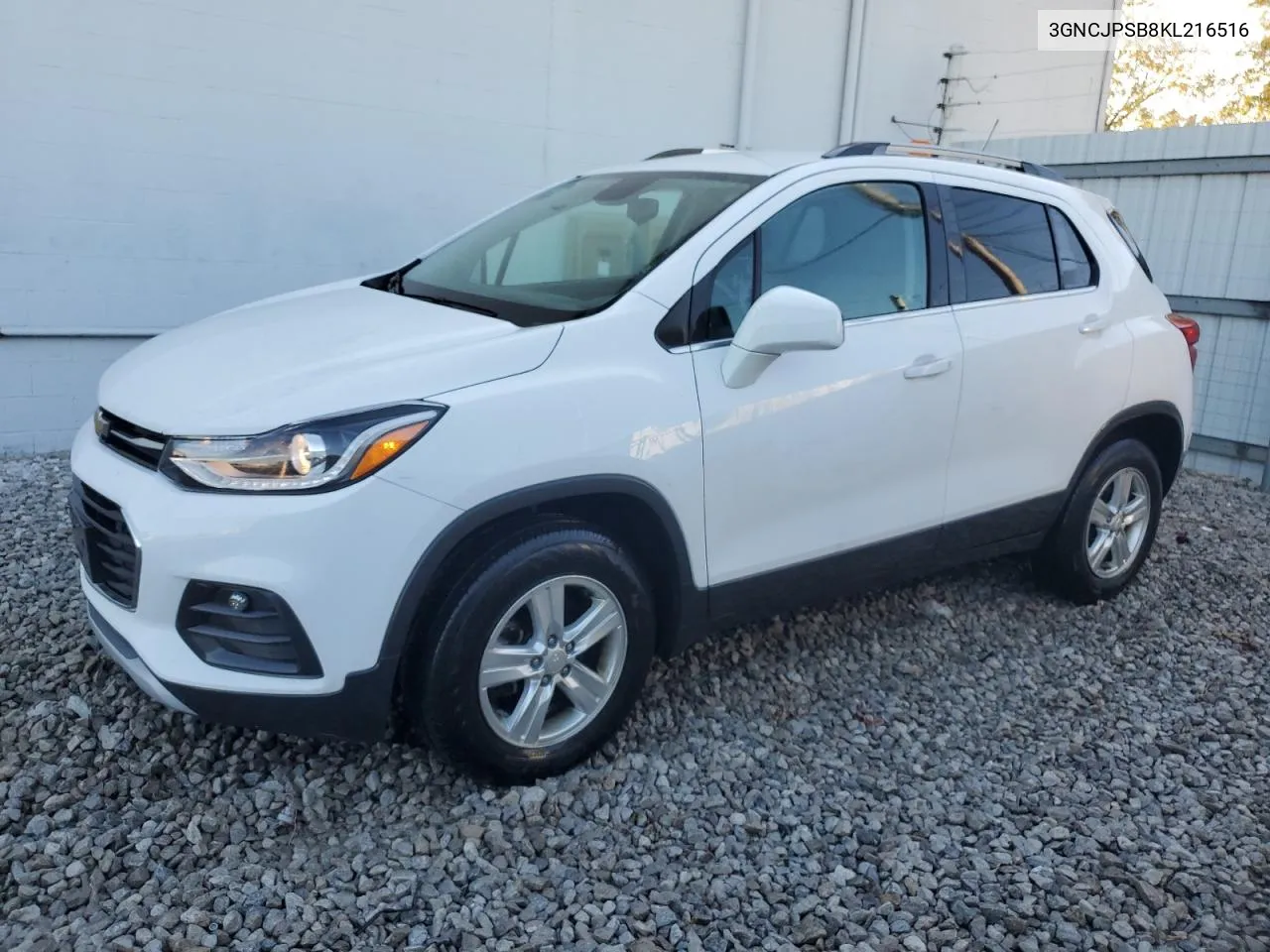 2019 Chevrolet Trax 1Lt VIN: 3GNCJPSB8KL216516 Lot: 75483664