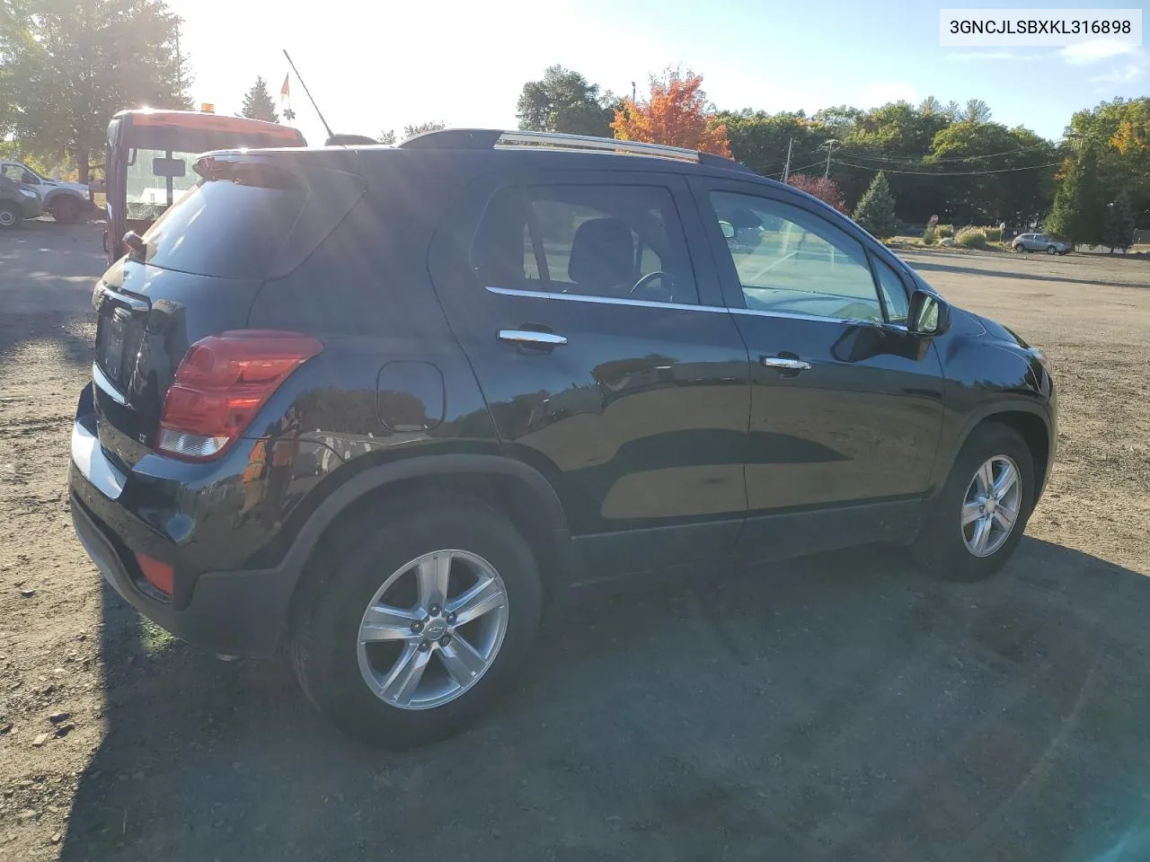 2019 Chevrolet Trax 1Lt VIN: 3GNCJLSBXKL316898 Lot: 75587754