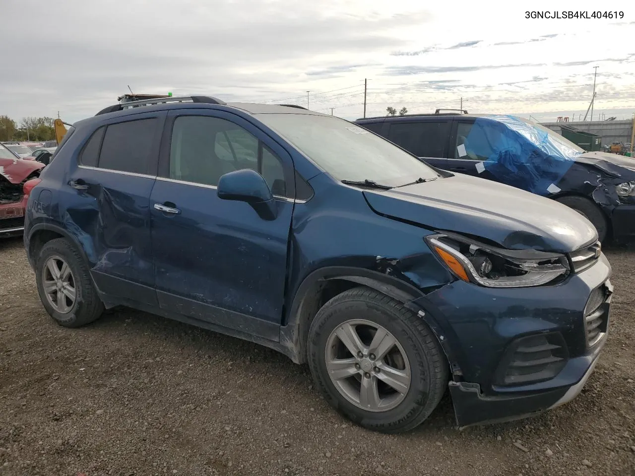 2019 Chevrolet Trax 1Lt VIN: 3GNCJLSB4KL404619 Lot: 75598924