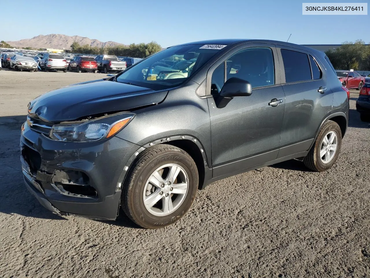 2019 Chevrolet Trax Ls VIN: 3GNCJKSB4KL276411 Lot: 75640994