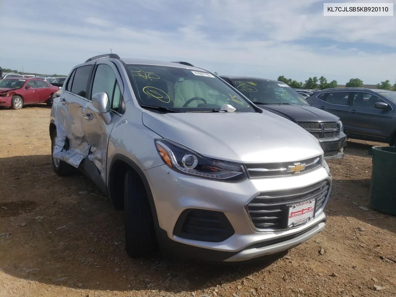 2019 Chevrolet Trax 1Lt VIN: KL7CJLSB5KB920110 Lot: 75730994