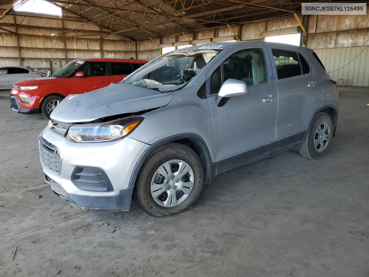 2019 Chevrolet Trax Ls VIN: 3GNCJKSB7KL126499 Lot: 75794964