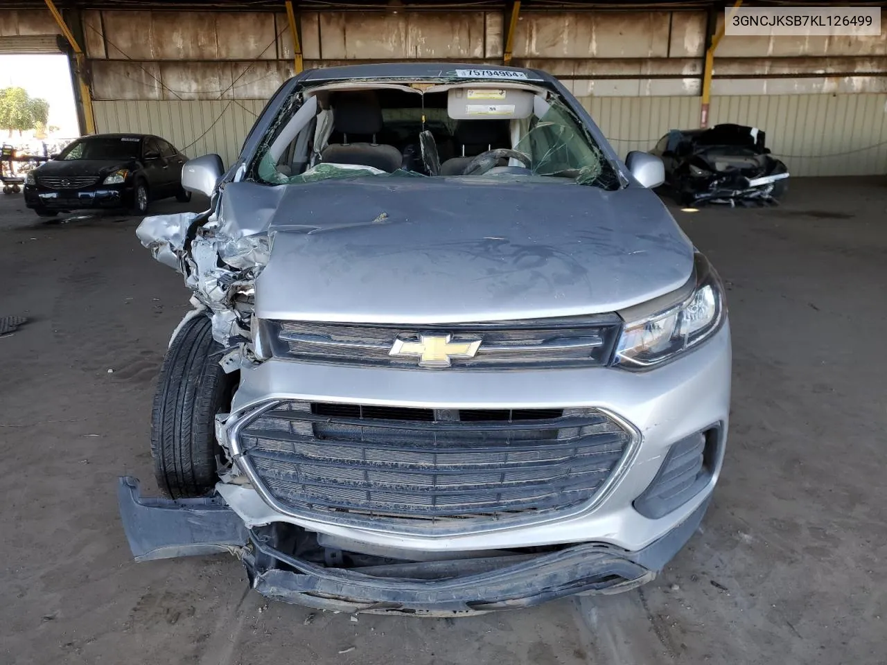 2019 Chevrolet Trax Ls VIN: 3GNCJKSB7KL126499 Lot: 75794964