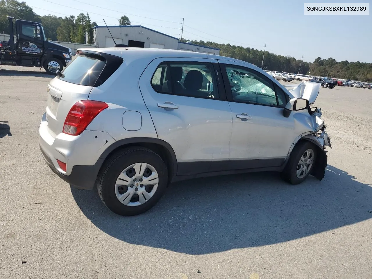 2019 Chevrolet Trax Ls VIN: 3GNCJKSBXKL132989 Lot: 75837774