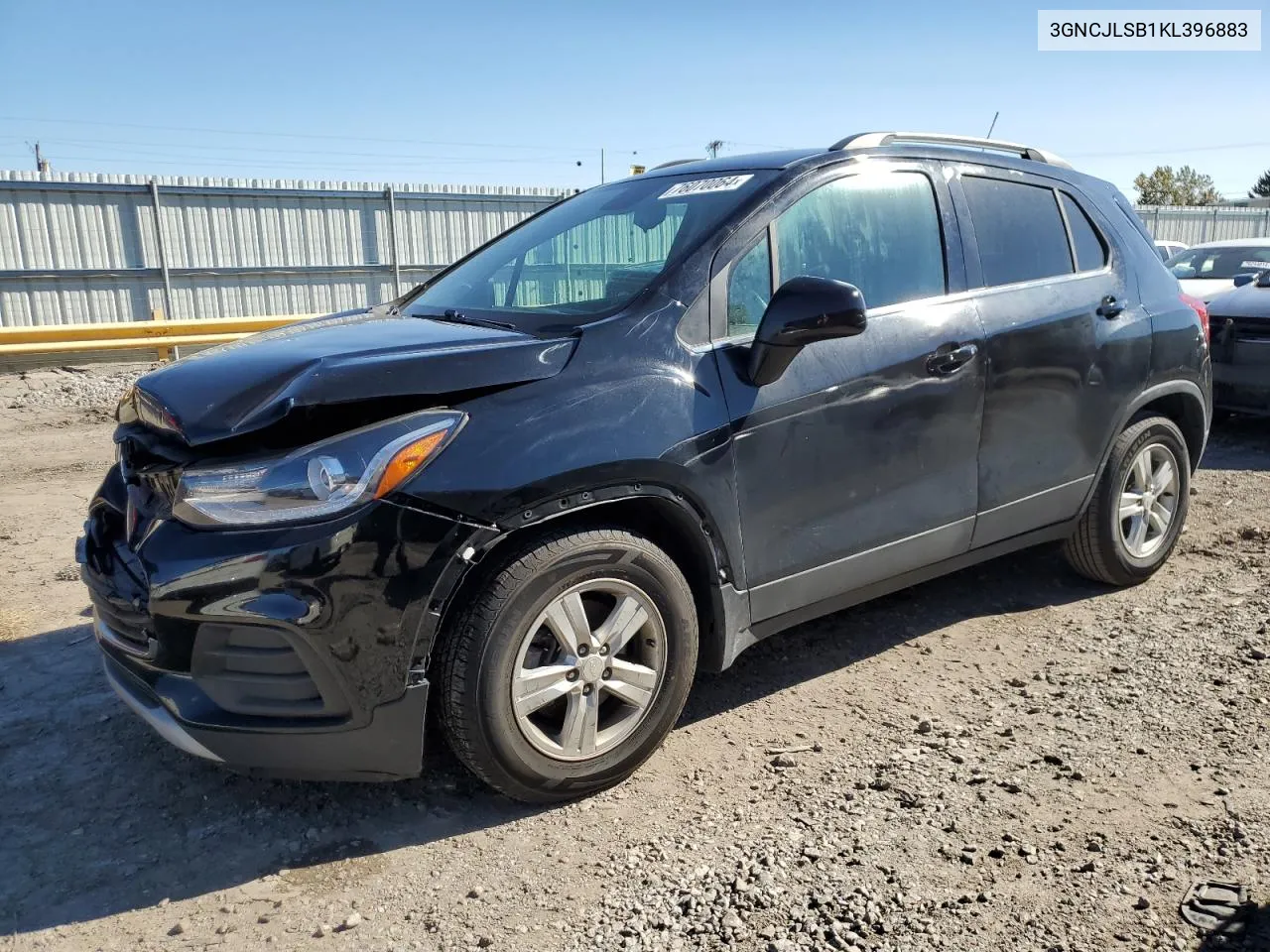 2019 Chevrolet Trax 1Lt VIN: 3GNCJLSB1KL396883 Lot: 76070064